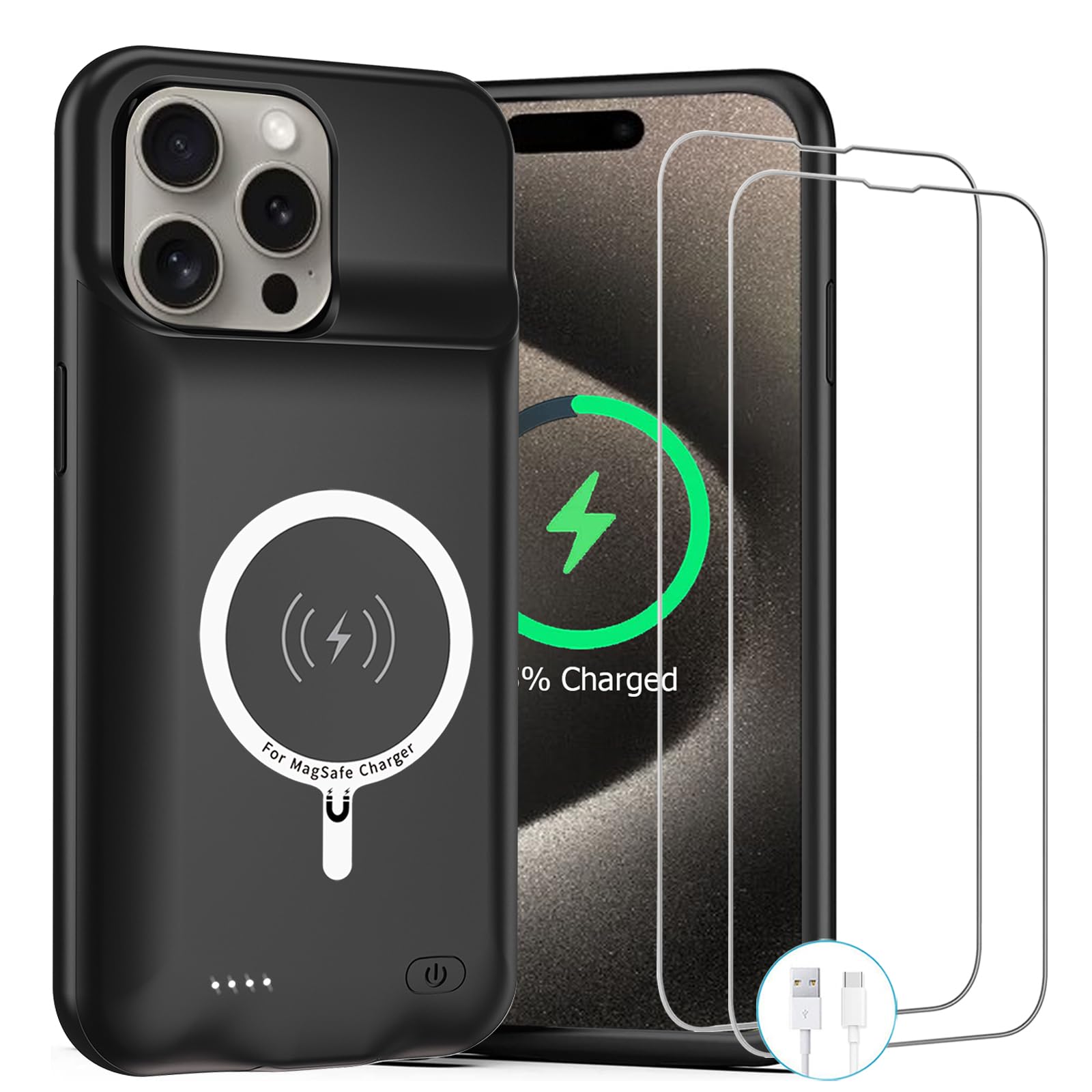 Amazon.com: ZUEUS Battery Case for iPhone 15 Pro, 10000mAh Amazon.com: ZUEUS Battery Case for iPhone 15 Pro, 10000mAh